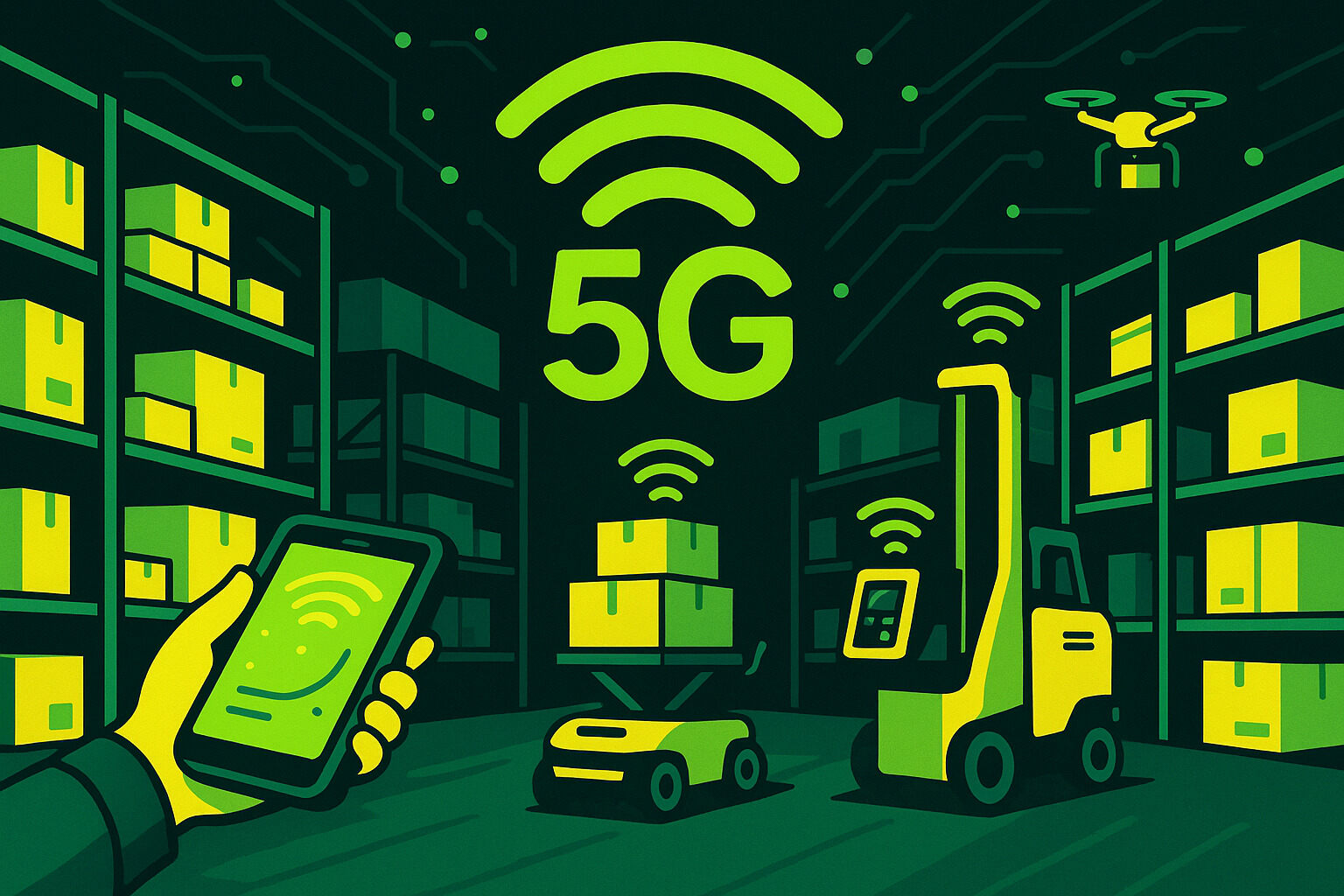 5G in Magazijncommunicatie