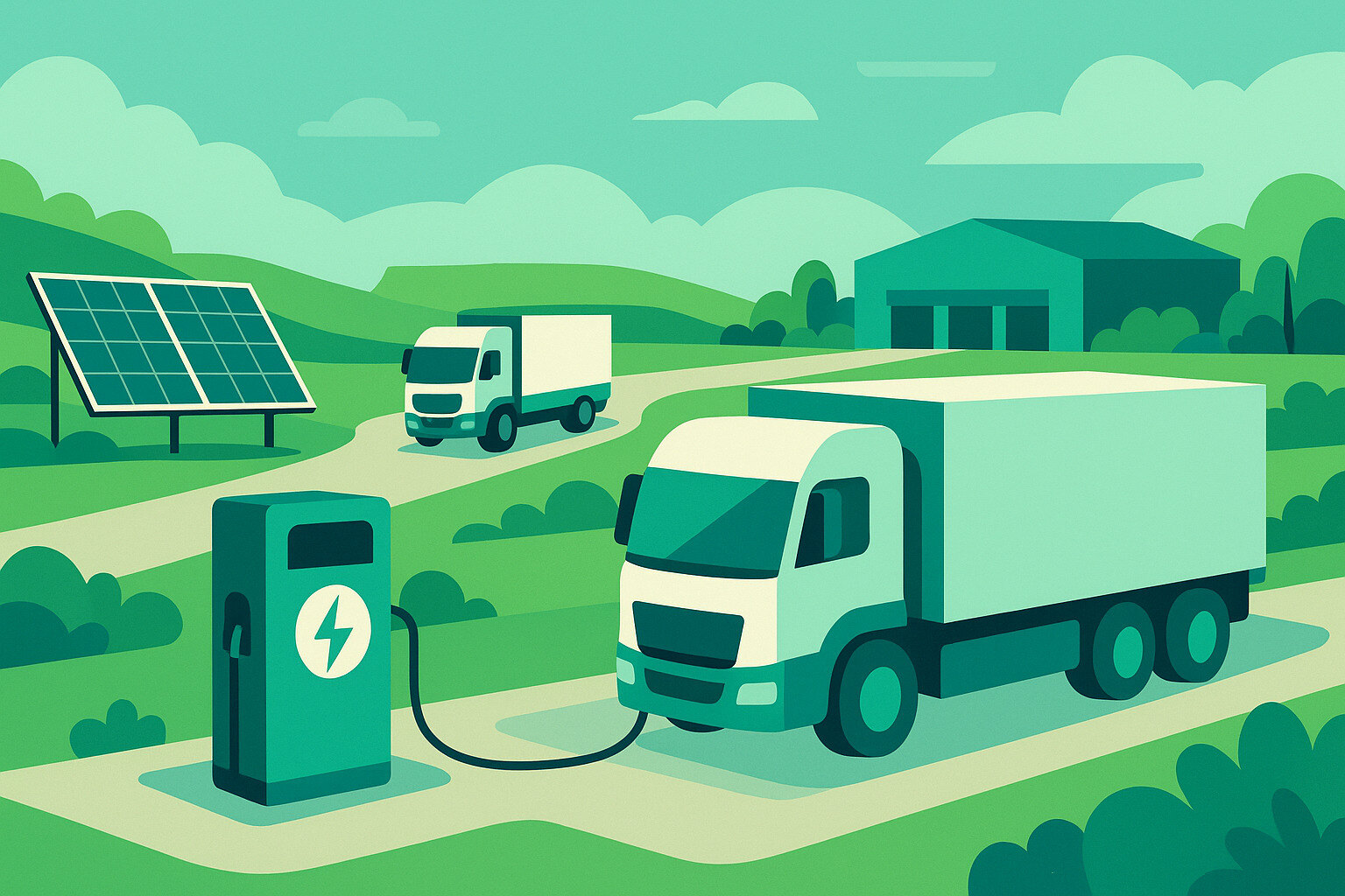 Elektrische Vrachtwagens in Logistiek